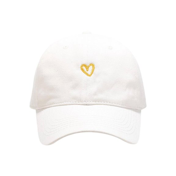 Yihuala Fashion Heart Pattern Baseball Cap Adjustable Size Women Sunproof Snapbacks Hat For Teens Hiking Running Daily Use
