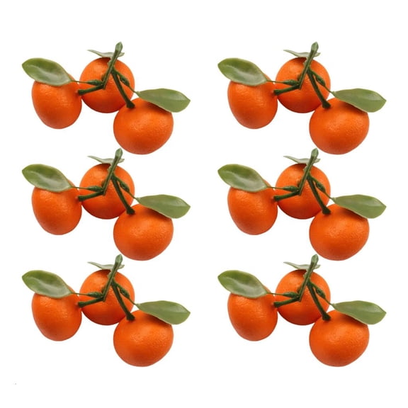Yihuala Faux Miniature Tangerine Oranges Models Display Ornament Decorative Fruit For Kitchen, Parties, And Festival Display