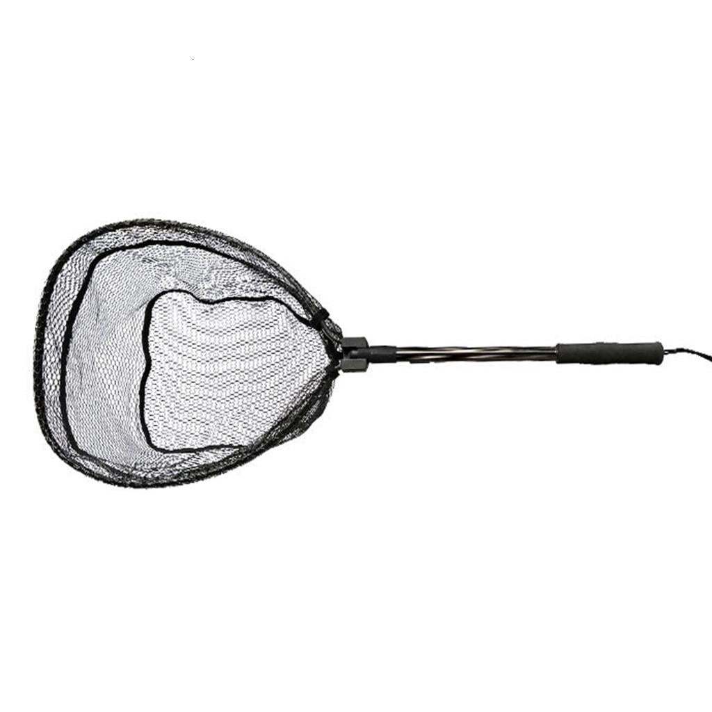 Yihuala Fishing Landing Net Telescopic Folding Fish Landing Net Telescoping Fishing Net for Saltwater and Freshwaters