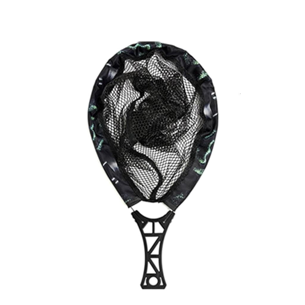 Yihuala Foldable Fishing Net with Comfortable Grip Fishing Tackle Tool Landing Net Portable for Foldable Landing Net Saltwater Fishing Tackle Tool Fishing Net Portable for Unisex