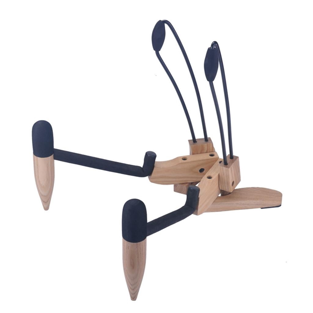Yihuala Folding Wood Ukulele Stand Musical Instrument Holder Small Guitar Floor Stand for Ukulele, Violin and Mandolin