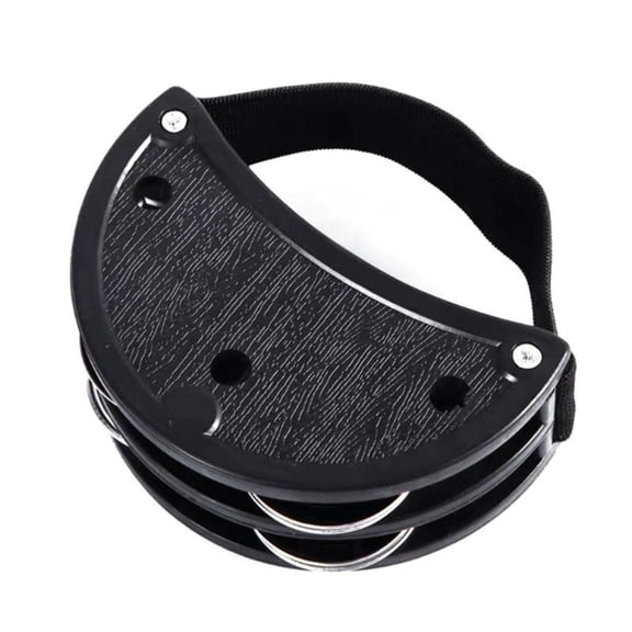 Yihuala Foot Tambourine Orff Musical Instrument Half Tambourine Foot Rattle Foot Bells Double Row Percussion Instrument