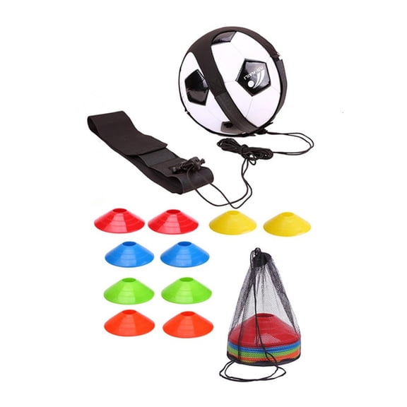 Yihuala Football Trainer, Football Kick Throw Solos Practice Training Control Skill Adjusted Waist Belt for and Adults