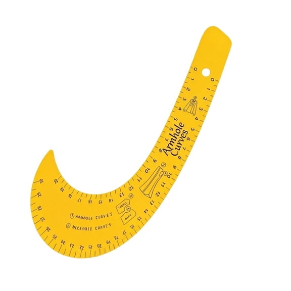 Yihuala French Curved Pattern Ruler Dressmaking Sewing Ruler Acrylic Measuring Tool For Fashion Designers Tailors Beginners