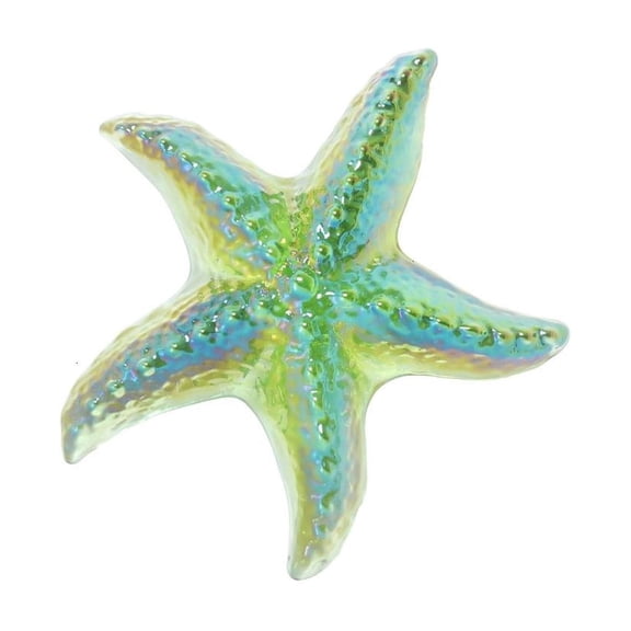 Yihuala Glass Starfishs Figurine Miniature Oceans Animals Ornament Collectible Crystal Starfishs Statue for Table,Desks Home Dec