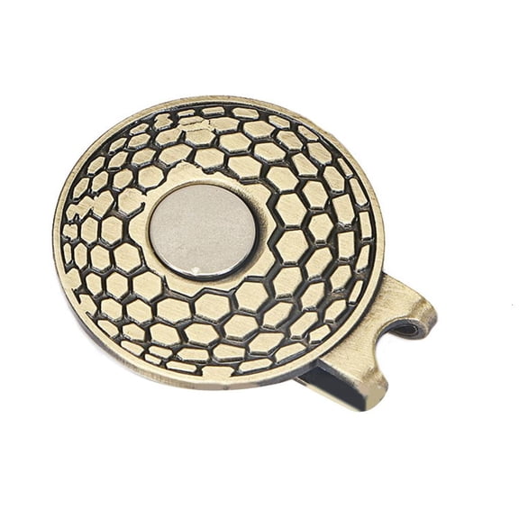 Yihuala Golf Hat Clips Golf Cap Clips Golf Hat Clips Holder Zinc Alloy Golf Marker Flat Round Hat Clip for Golf Lovers