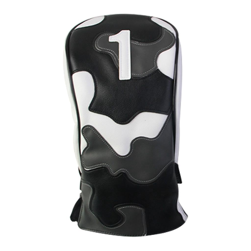 Yihuala Golfs Headcover Soft Plush Lining Fit Square Mallets Putters Square Mallets Putter Headcover PU Textur