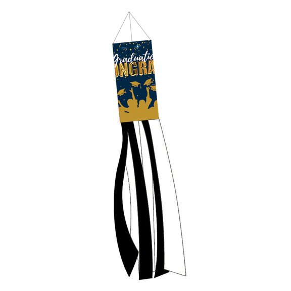 Yihuala Graduation Season Windsock Weathervane Hair Dryer Flag Garden for Courtyard Decor