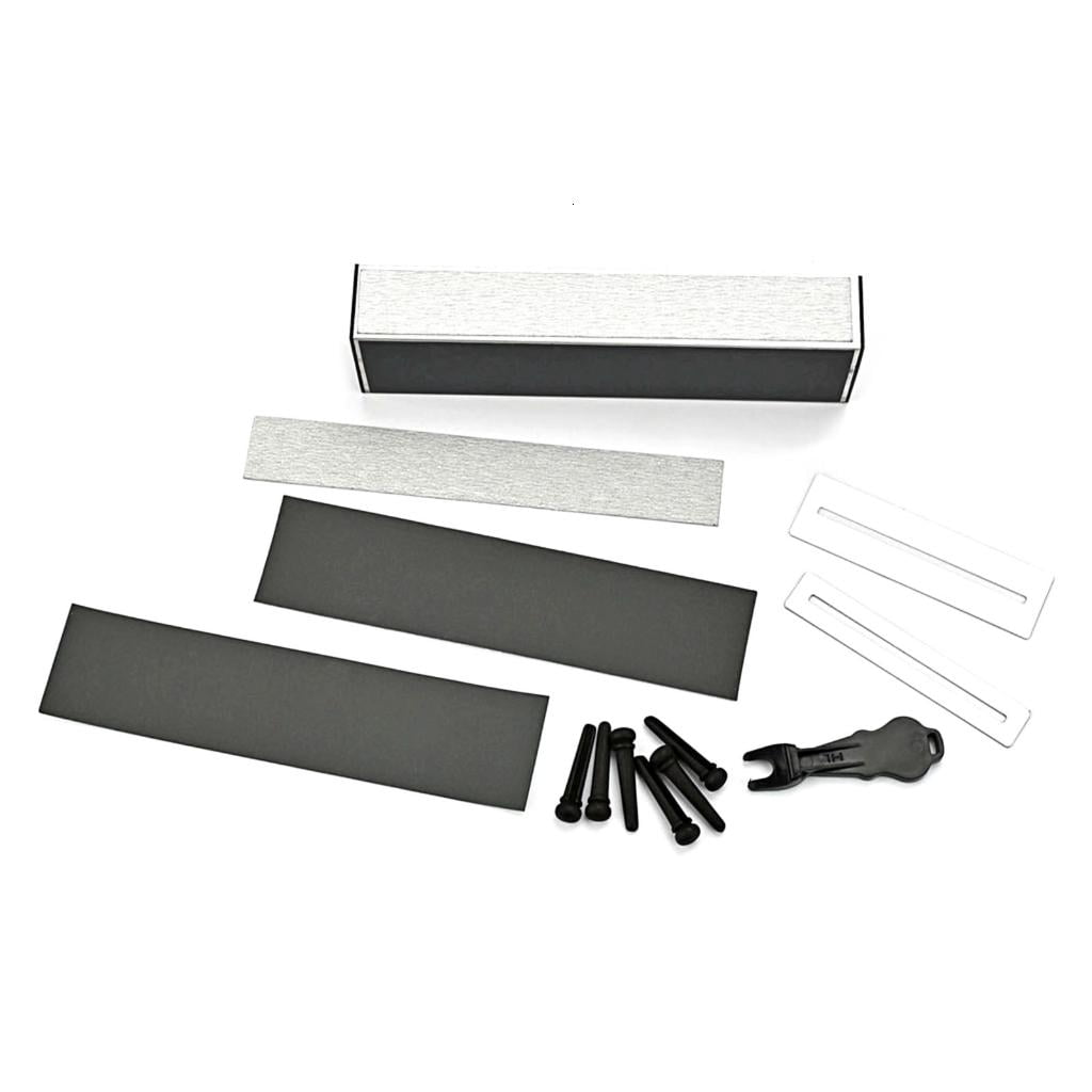 Yihuala Guitar Fret Leveler Beam Leveling , Fingerboard Guard Protector, Sanding Paper Guitar Fingerboard Luthier Tools Set