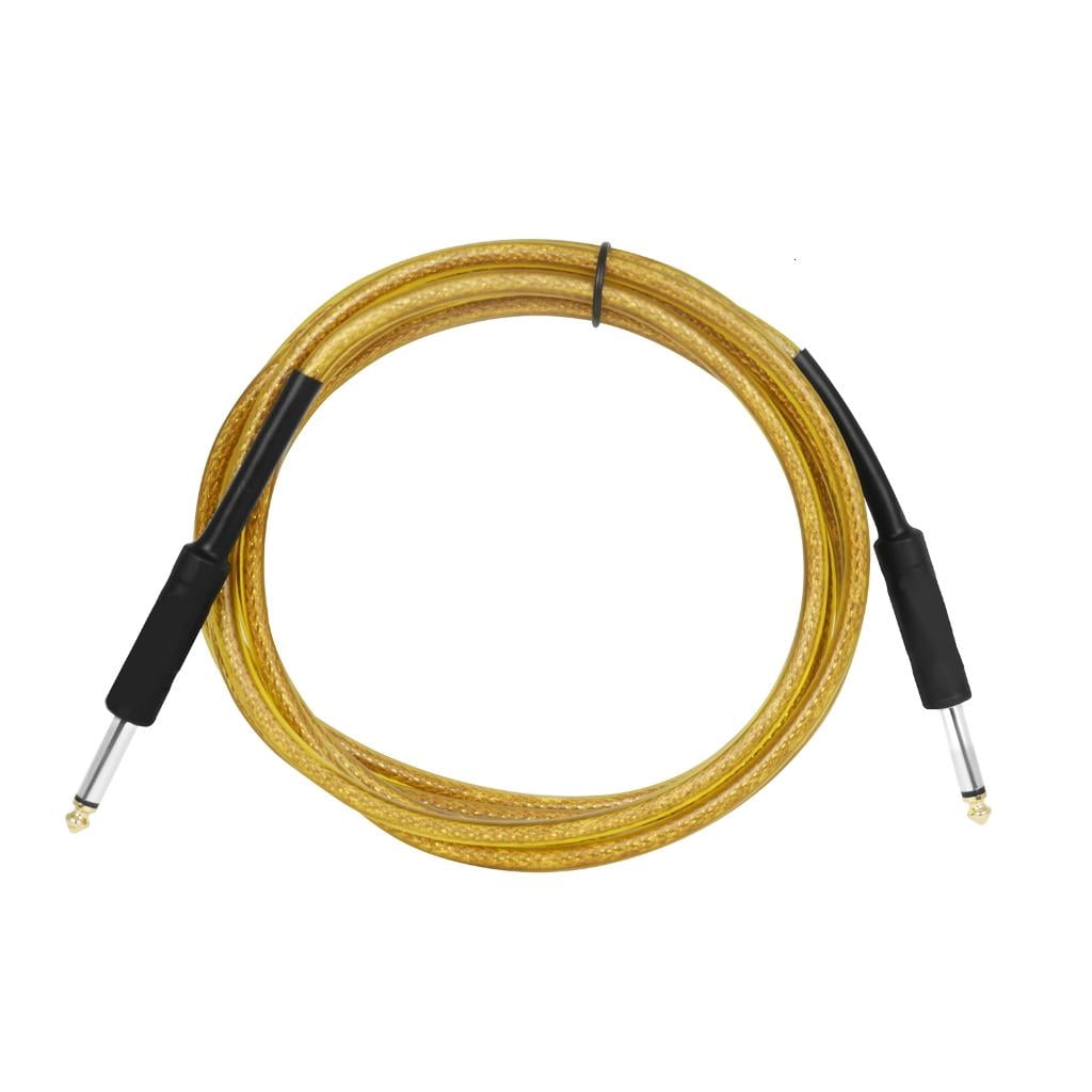 Yihuala Guitar Leads Instrument Cable Noiseless Guitar Cable Cord Straight to Straight Angles 6.35mm 1/4 to 1/4 Inch Cable