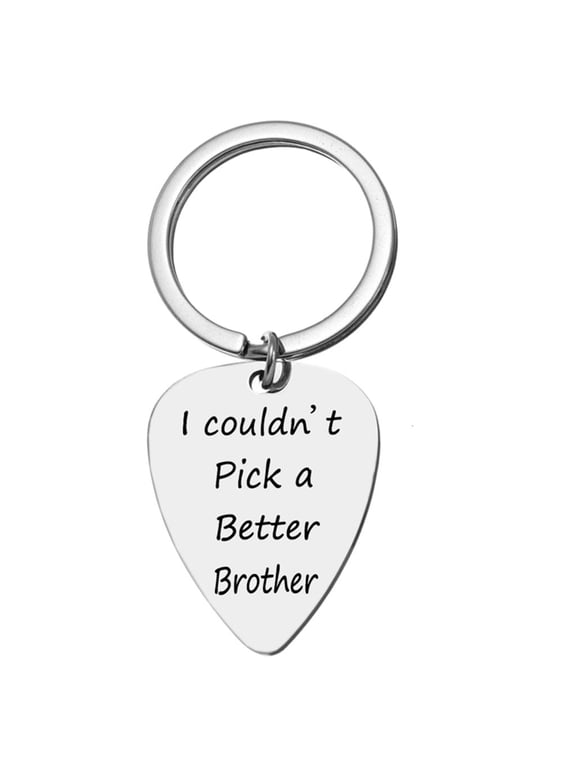 Guitar Picks Plectrum Stainless Steel Electric Guitar Bass Picks Guitar Parts Unique Birthday Pick Keychain