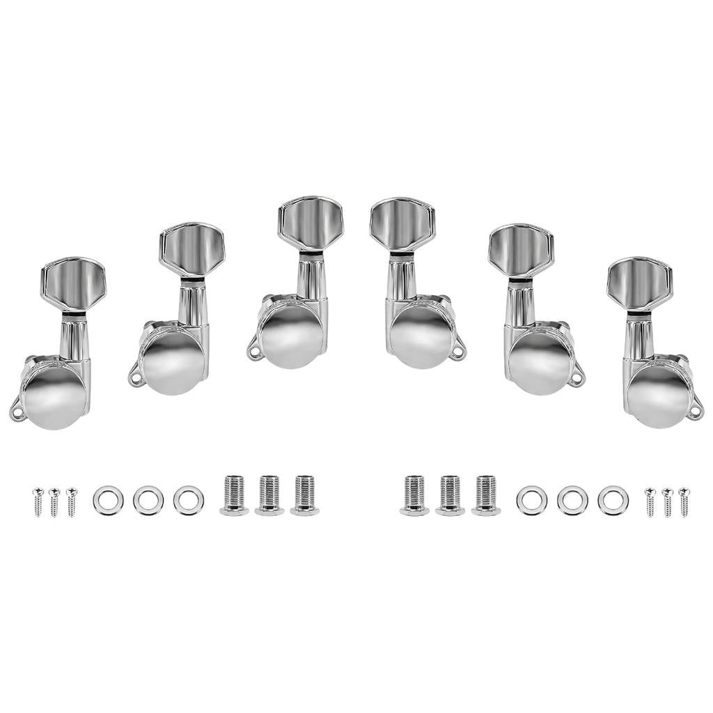 Yihuala Guitar Tuners String Tuning Peg Tuning Pegs for Guitars Tunings Machines 6Piece Guitar Tuners Pegs Machine Heads Set