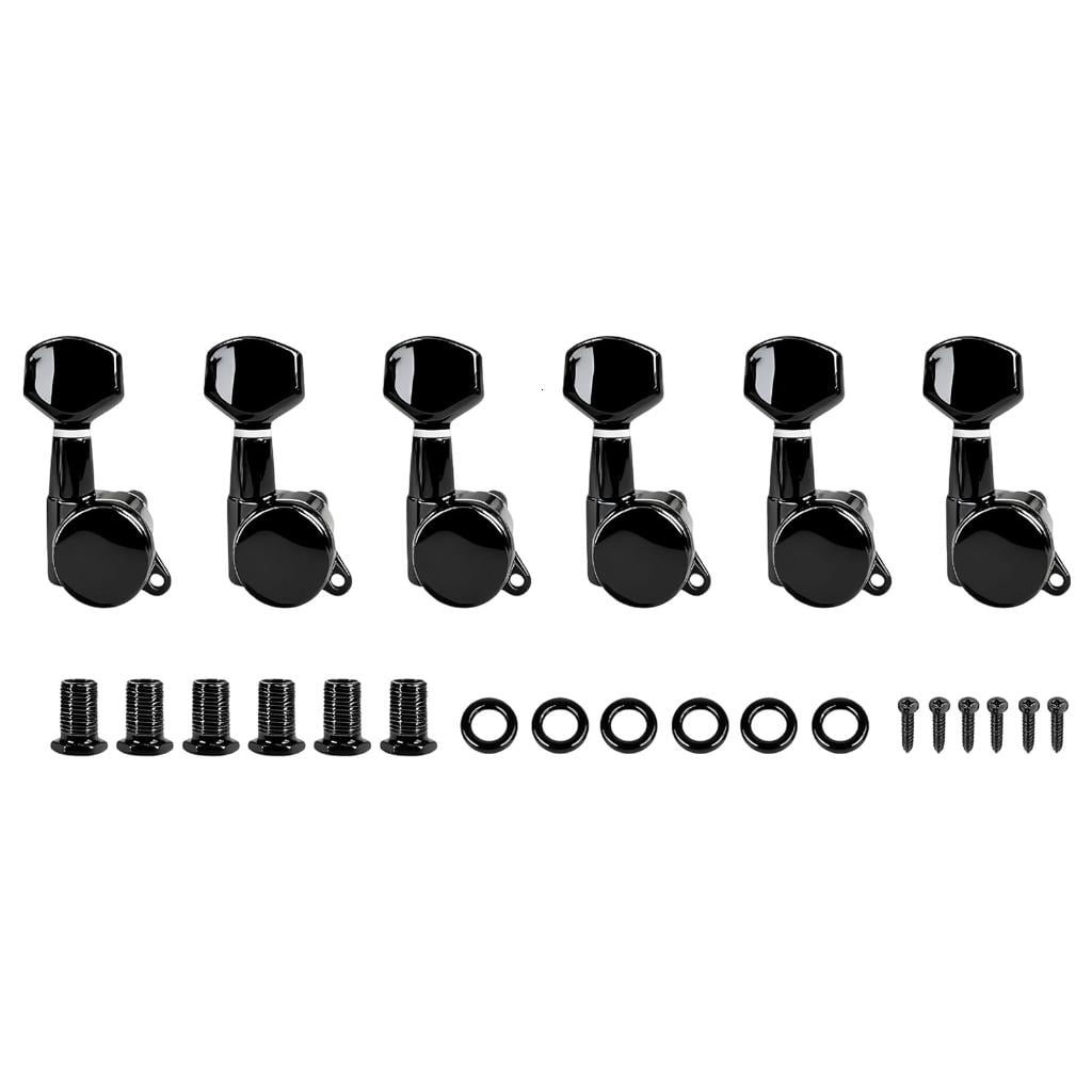 Yihuala Guitar Tuners String Tuning Peg Tuning Pegs for Guitars Tunings Machines 6Piece Guitar Tuners Pegs Machine Heads Set