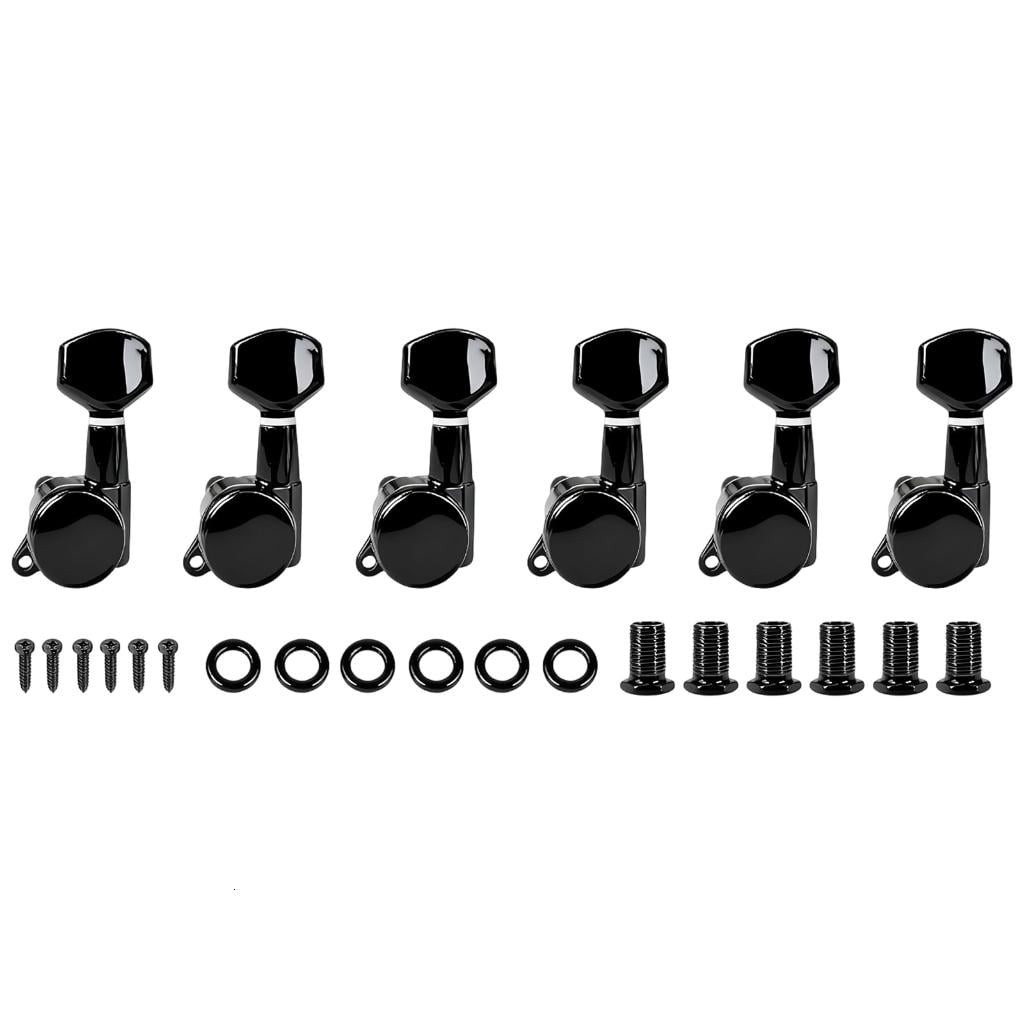 Yihuala Guitar Tuners String Tuning Peg Tuning Pegs for Guitars Tunings Machines 6Piece Guitar Tuners Pegs Machine Heads Set