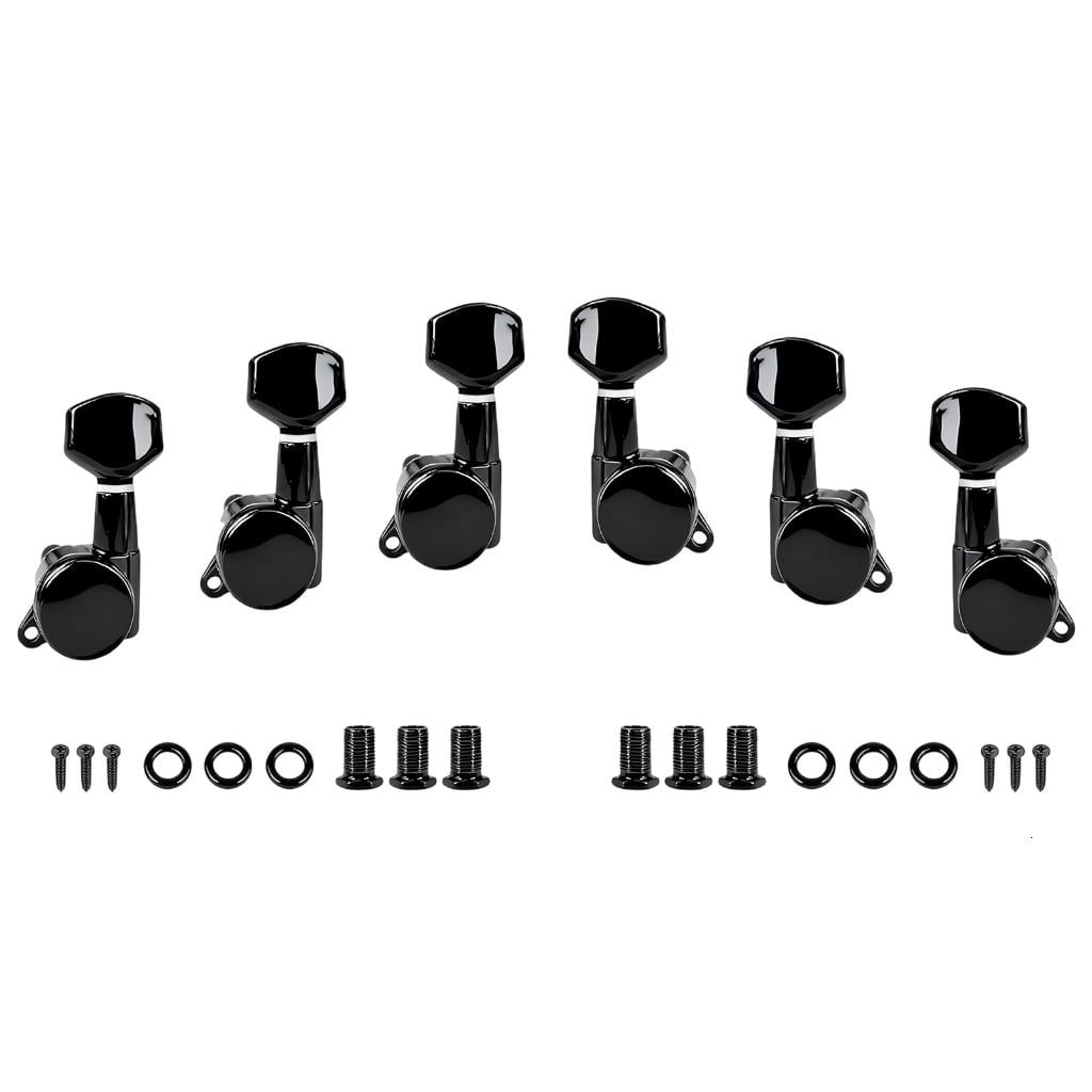Yihuala Guitar Tuners String Tuning Peg Tuning Pegs for Guitars Tunings Machines 6Piece Guitar Tuners Pegs Machine Heads Set