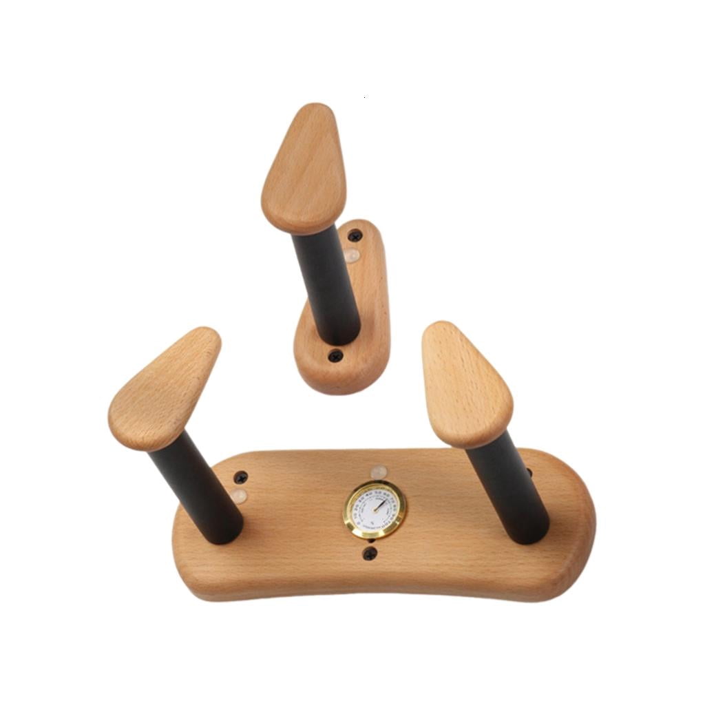 Yihuala Guitar Wall Hangers Hook with Hygrometer Guitar Ukuleles Wall Mount Holder Wall Display Stand for Musical Instrument
