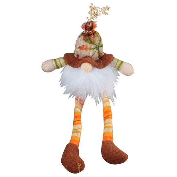 Yihuala Harvest Festival Long Leg Led Dwarf Maple Tiered Tray Ornament for Thanksgiving Farmhouse Autumn Decoration