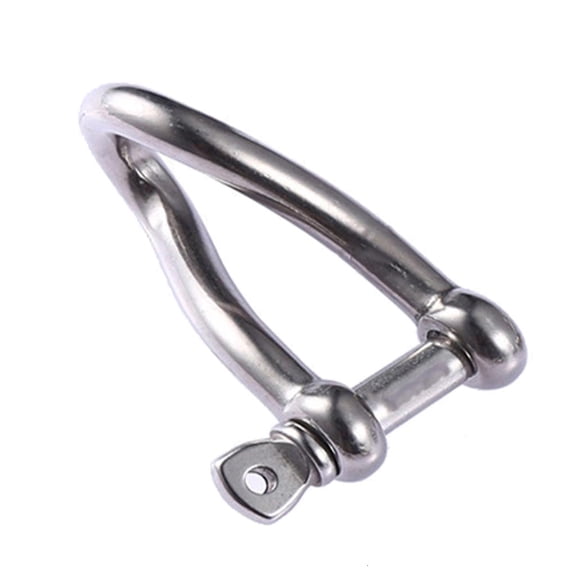 Yihuala Heavy Duty Marine Shackles Stainless Steel Screw Pin Small Twist Shackle Connector for Connecting Chain and Rope