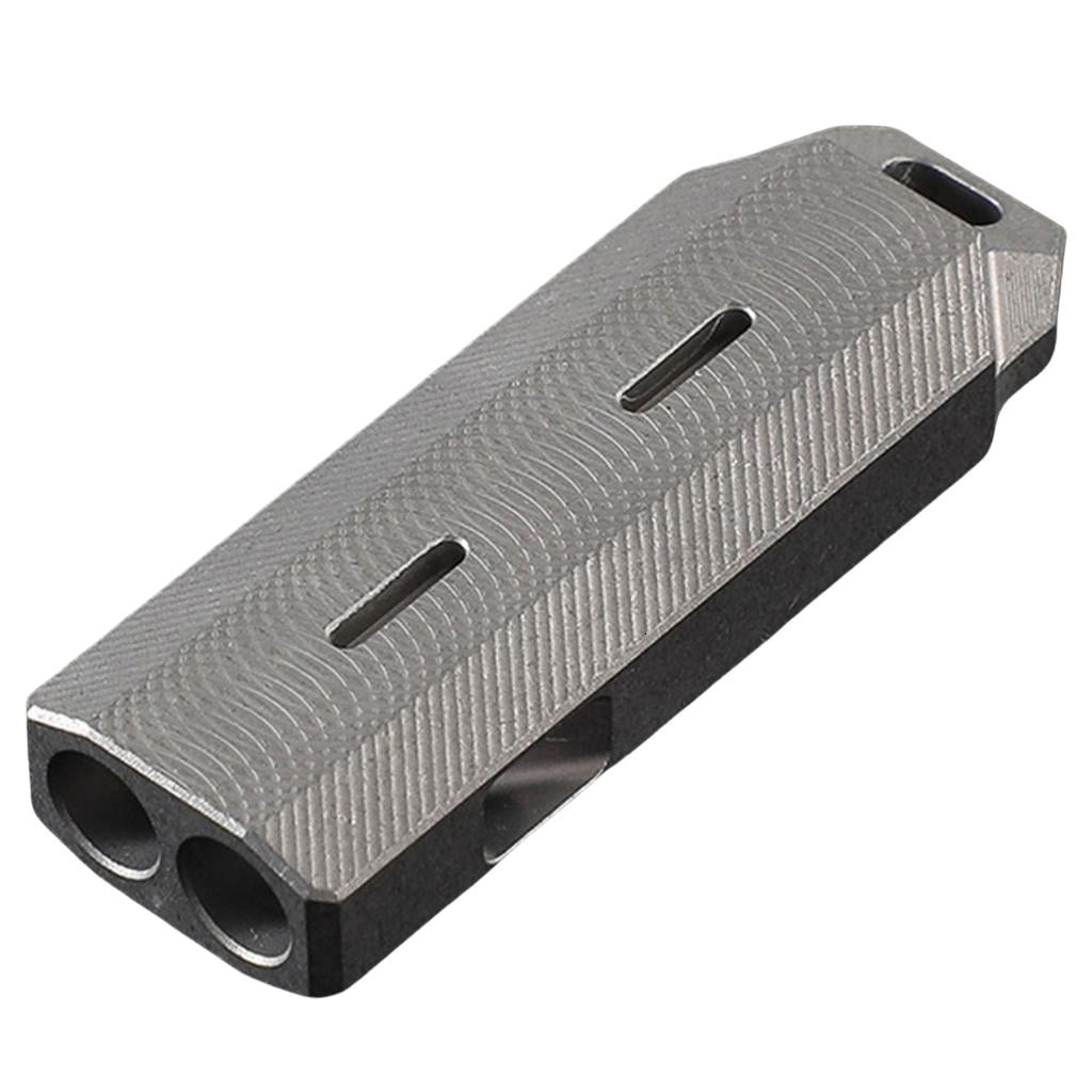 Yihuala High Frequency Double Tube Whistles Metal Alloy Camping Survival Whistles for Camping, Hiking, and Pet Training