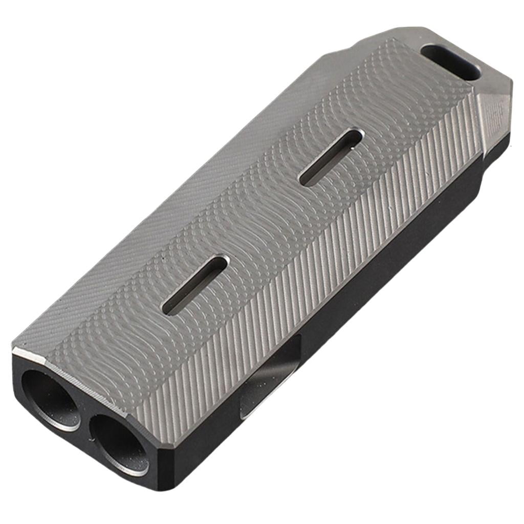 Yihuala High Frequency Double Tube Whistles Metal Alloy Camping Survival Whistles for Camping, Hiking, and Pet Training