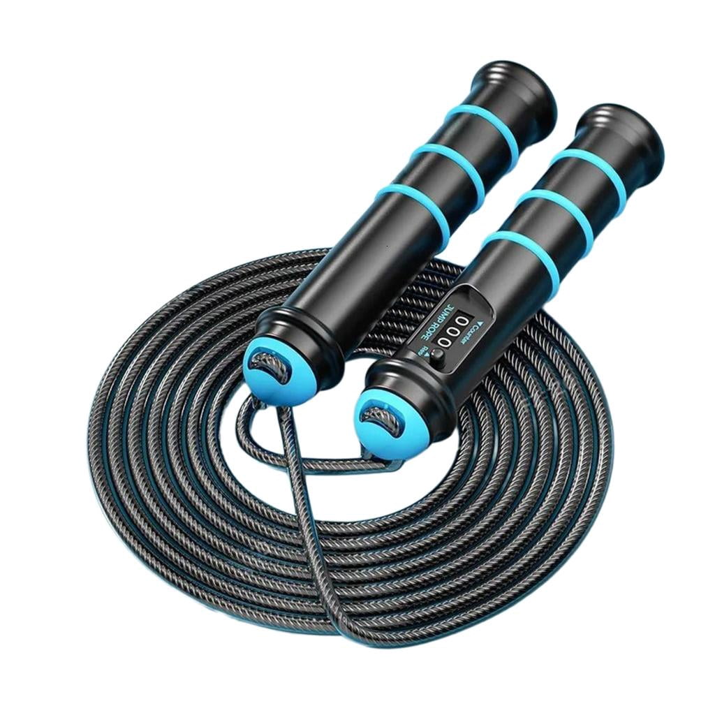 Yihuala Jump Rope Skipping Rope Colorful Weighted Tangles Frees for Fitness Training, Countable, Removable and Adjustable