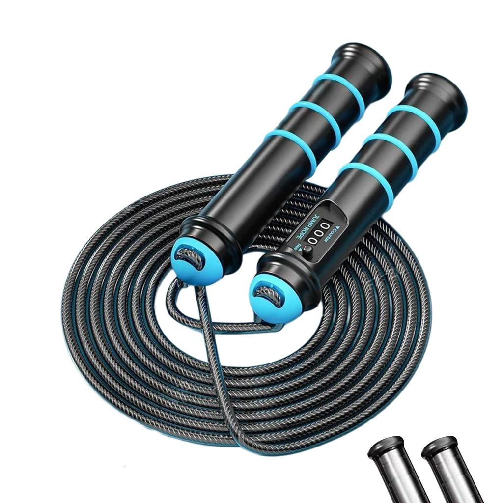Yihuala Jump Rope Skipping Rope Colorful Weighted Tangles Frees for Fitness Training, Countable, Removable and Adjustable