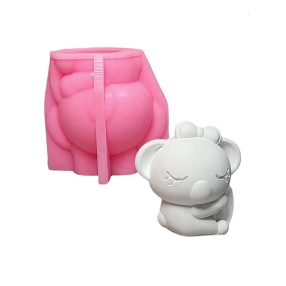 Yihuala Koala Figurine Silicone Epoxy Resin for Making Soap Chocolate Candy Cake Fondant Decoration