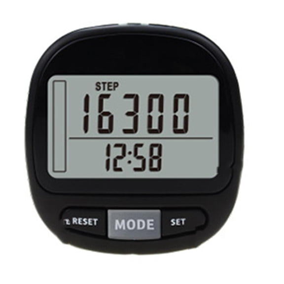 Yihuala LCD Display Belt Clip Pedometer Walking Step Count for Distance Calculation Counter Digital Pedometers Fitness Equip