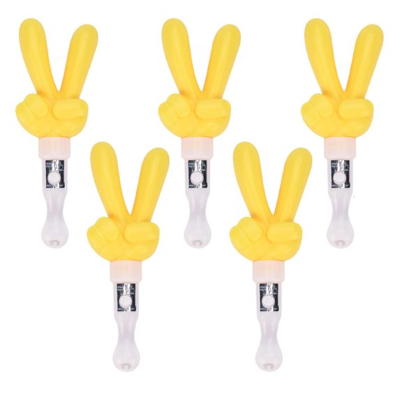 Yihuala LED Glow Sticks Battery Powered LED Light Sticks,Concert Glow Sticks Finger Shaped Light Up Sticks for Raves