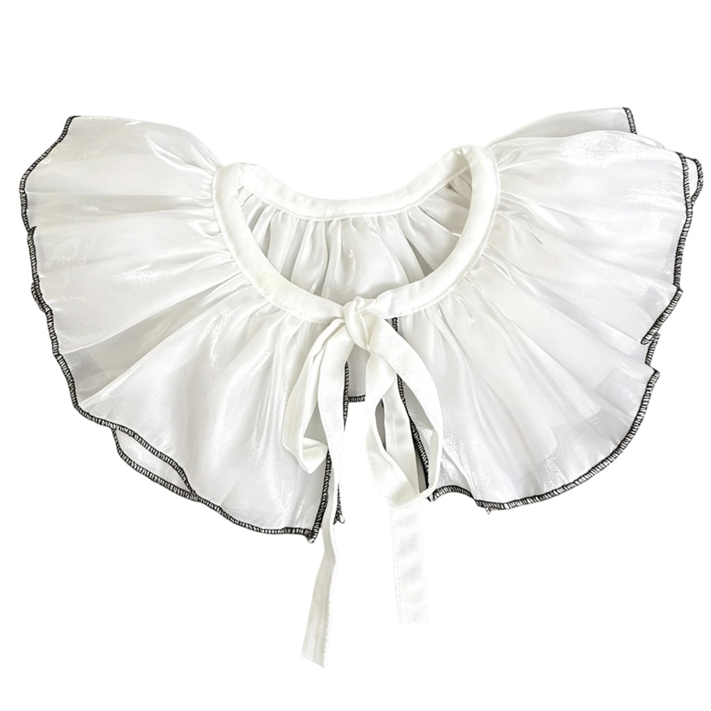 Yihuala Layered Ruffle Collar Accessory for Tops Dresses and Light ...