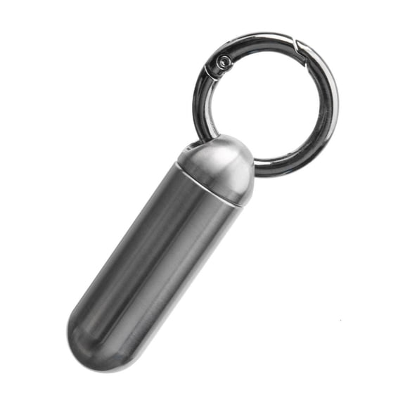 Yihuala Light Weight Metal Alloy Pills Organizers Pocket Pills Box Waterproofs Container Keychains for Medication Storage