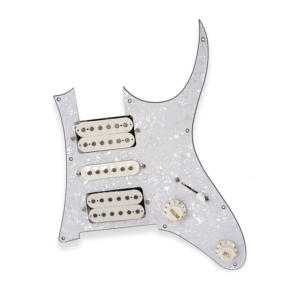 Yihuala Loaded Prewired Guitar Replacement Parts Guitar Playing Accessories Electric Guitars Board Pickguard Pickups HSH Pickups