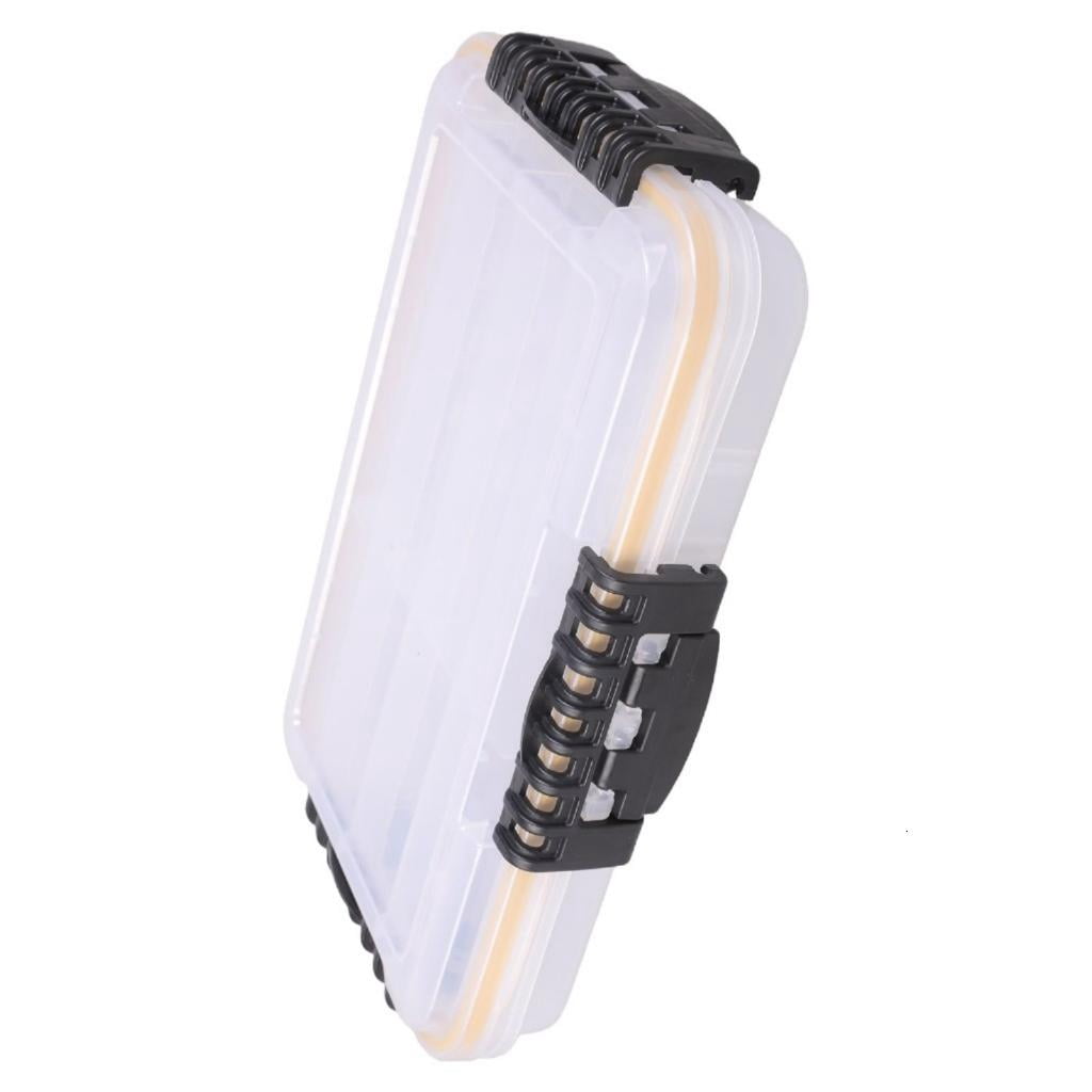 Yihuala Lure Storage Box Organizers with Adjustable Divider Fishing Tackle Box Clear Storage Tray Baits Separator