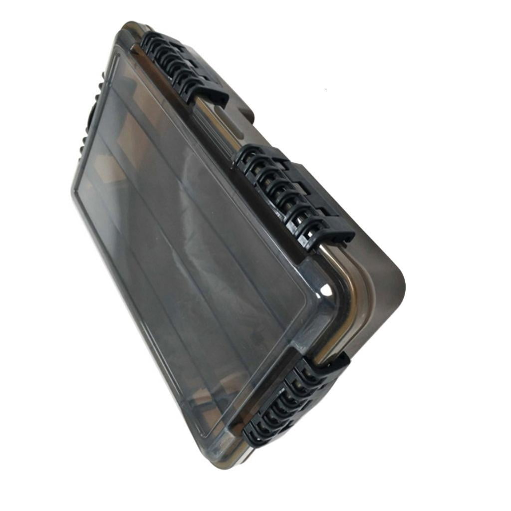 Yihuala Lure Storage Box Organizers with Adjustable Divider Fishing Tackle Box Clear Storage Tray Baits Separator