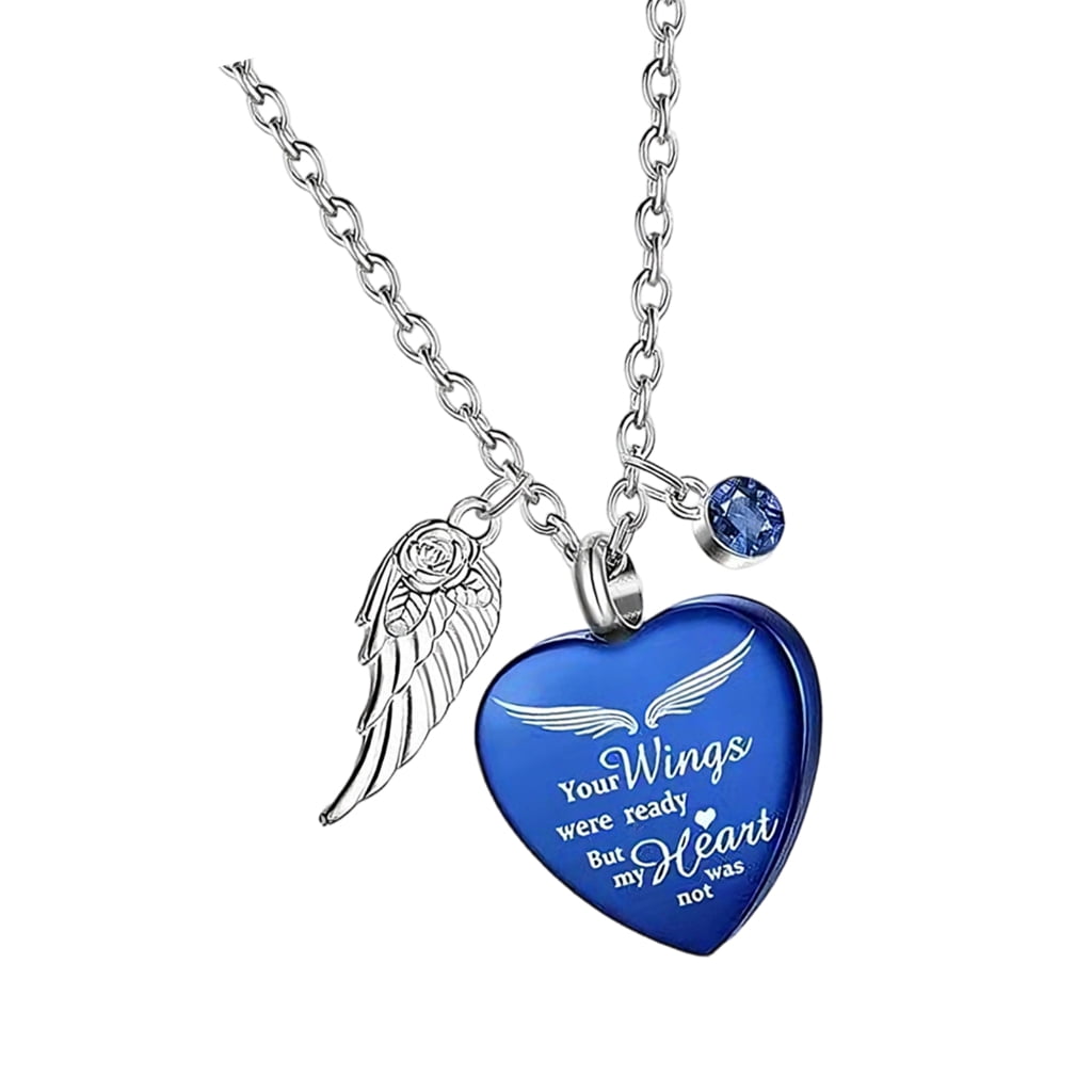 Yihuala Memorial Necklace Ashes Holders Stainless Steel Urn Pendant For ...