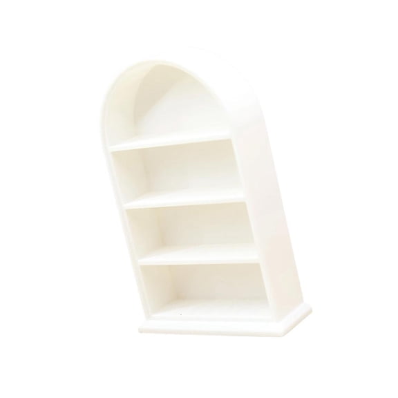 Yihuala Miniature Bookshelf Simulation Bookcase Model Figurine For 1:12 Doll House Landscape Living Room Scene Display Furniture