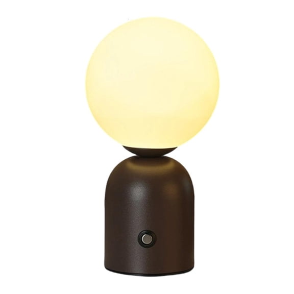 Yihuala Modern Bedroom Table Light Ball Shape Bedroom Reading Lamp for And Home Decoration Stepless Dimming Night Light