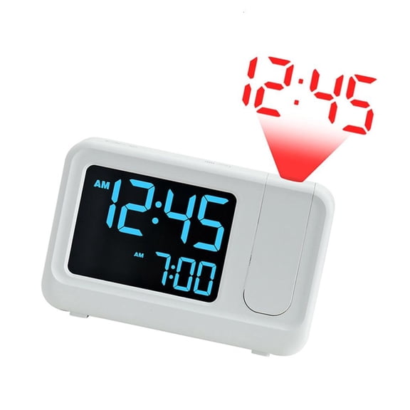 Yihuala Modern LCD Digital Clock Features Auto Dimming Screen And Quiet Operate Technology Bedsides Clock