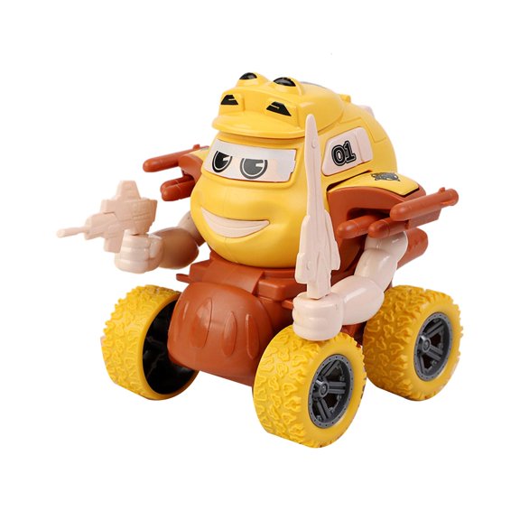 Yihuala Multifunctional Four-wheel Friction Powered Toy for Cars Transformation Car Inertial Toy Vehicles Toy for Model