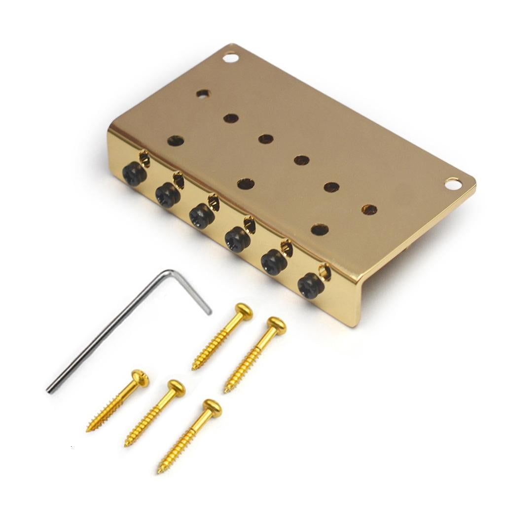Yihuala Multifuntional 6 String Electric Bass Bridge Bass Guitar Part Music Instrument Hardware Electric Bass Bridge for Guitar