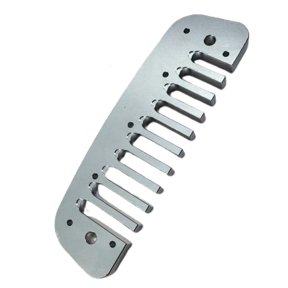 Yihuala Multipurpose 10 Holes Blues Harmonica Tuning Comb Metal Texture Suitable for Stage Practice and Creative Expression