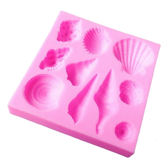 Yihuala Multipurpose Sea Shell Conch Silicone Baking Mold For Fondant Soap Chocolate Food Safe Temperature