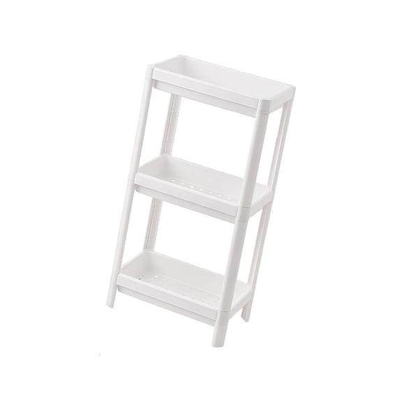 Yihuala Narrow Space Organizers Rack 3/4Tier Rolling Utility Cart Movable Storage Trolley For Home Storage