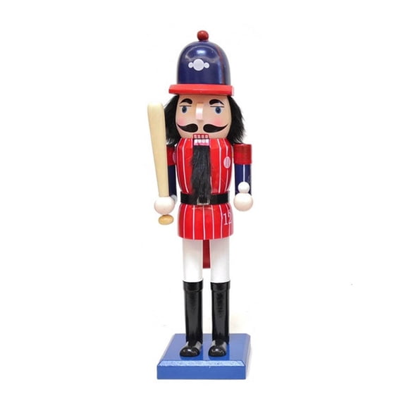 Yihuala Nutcrackers Soldiers Set Wood Cracker Puppet Festive Christmas Home Decorations and Party Ornament