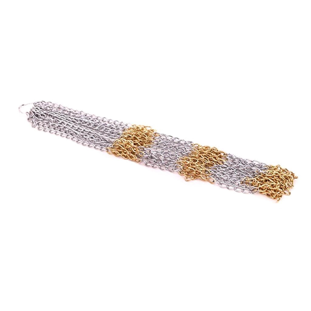 Yihuala Outdoor Basketball Targets Net Standard Braided Metal Chain Basketball Net for Outdoor Indoor Goal Basketball Net