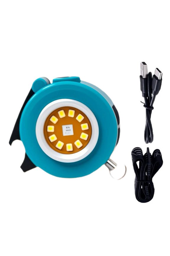 Outdoor LED Work Light Keychain Rechargeable Flashlight Pendant Keyring for Adventure Multifunctional Backpack Jewelry
