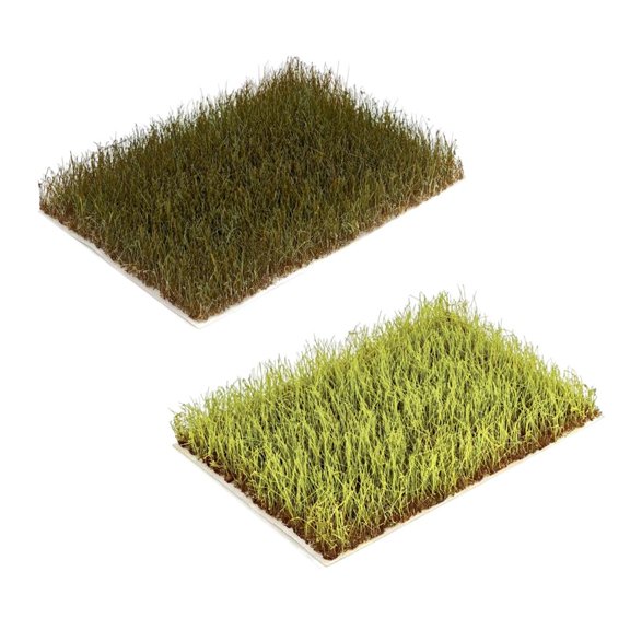 Yihuala Pack of 2 Tearable Nylon Grass Tufts for Realistic Model Scenery Train Layouts and Educational Craft Projects