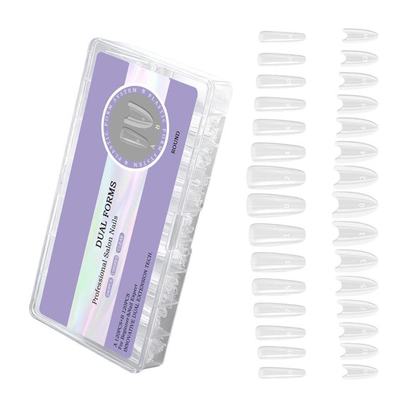 Yihuala Paperless ABS Nails Forms For Gel Polish Extensions Offering Nonslip Oval Structure And Salon or Home Compatibility