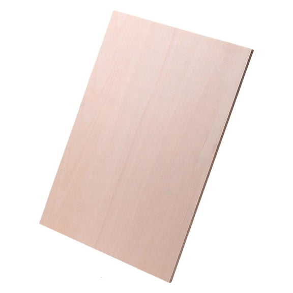 Yihuala Plywood Sheets Double Side Unfinished Wood Board Rectangular Wood Cutout for Wood Engraving Painting Home Decoration