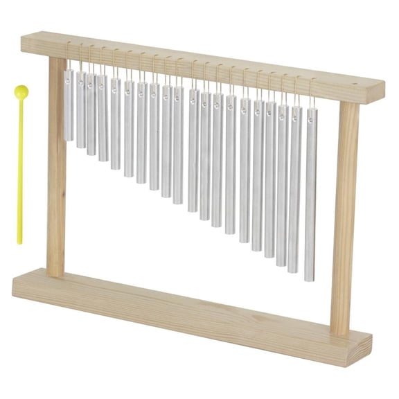 Yihuala Portable 20 Pipe Winds Chimes Rhythm Instrument Suitable for Rhythm Training Outdoor and Use
